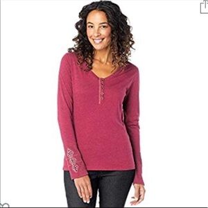 Prana Embroidered Henley
